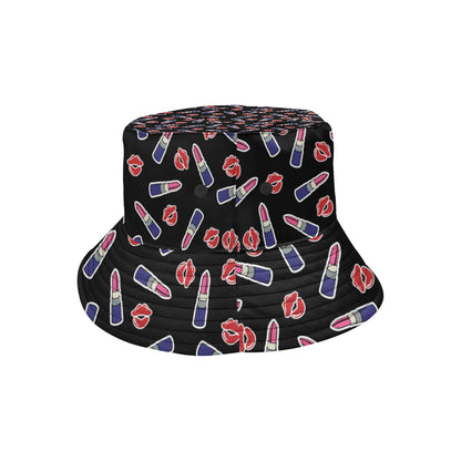 Lipstick Pattern Print Design LT01 Unisex Bucket Hat