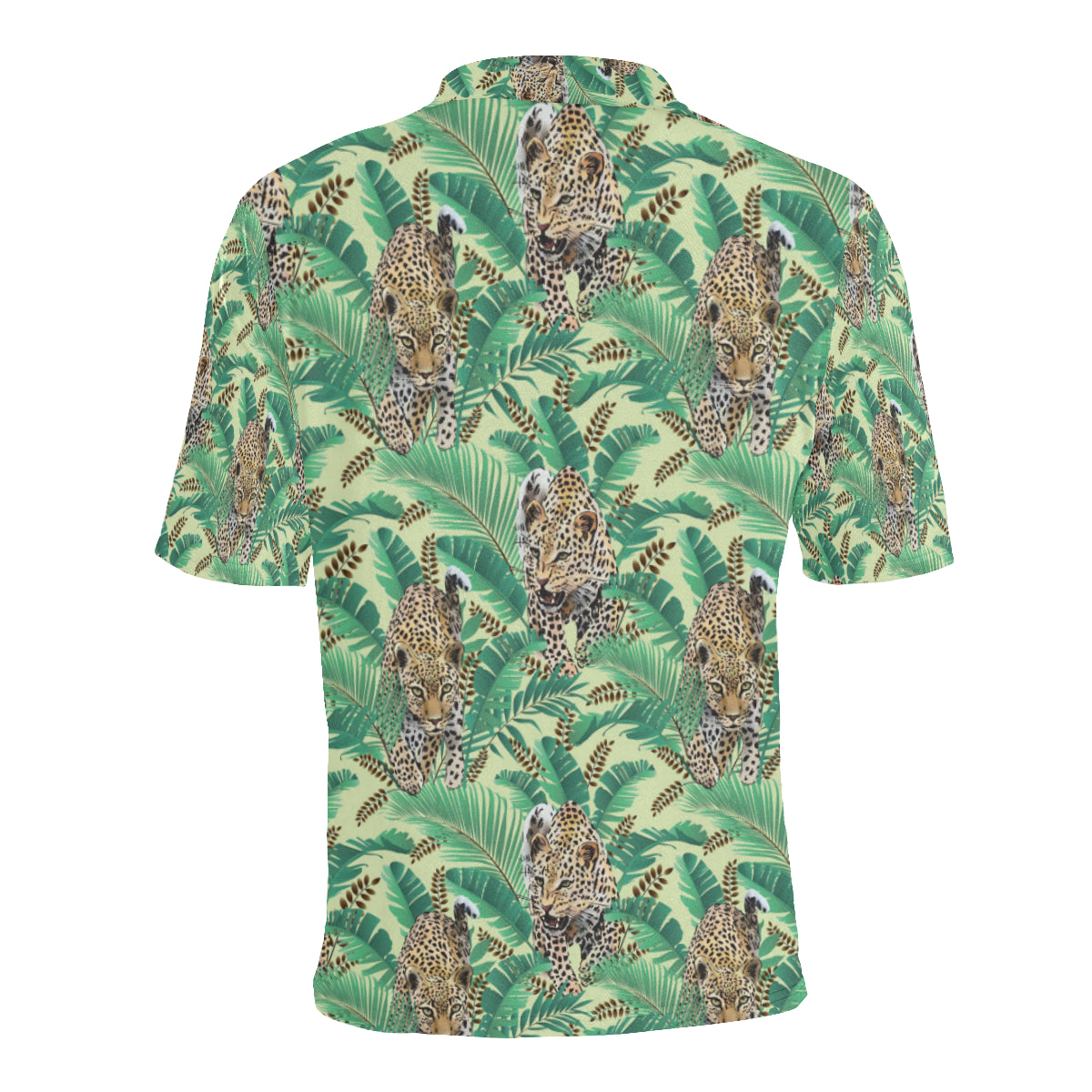 Leopard Pattern Print Design 03 Men Polo Shirt