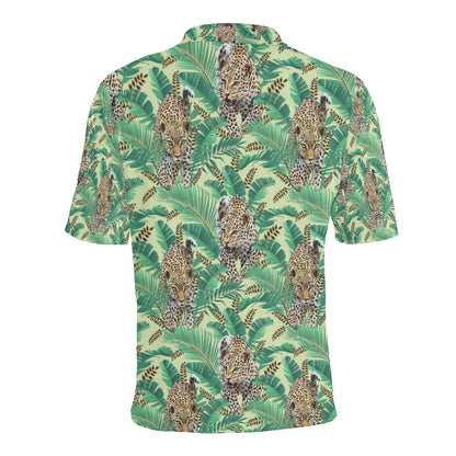 Leopard Pattern Print Design 03 Men Polo Shirt