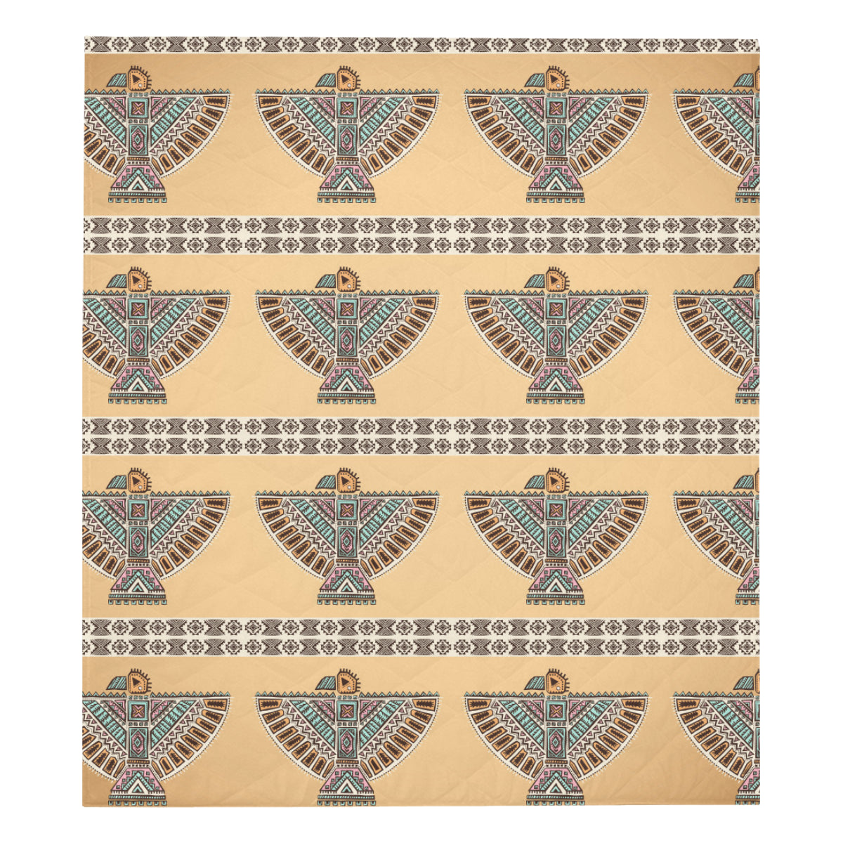 Native American Eagle Pattern Premium Quilt