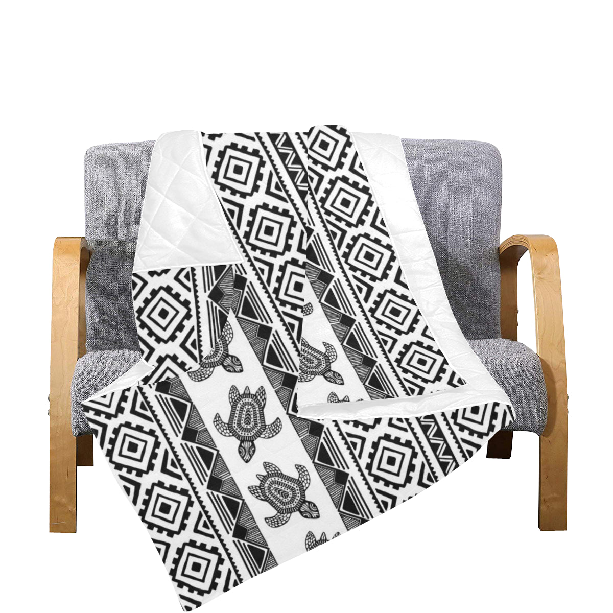 Sea Turtle Tribal Aztec Premium Quilt