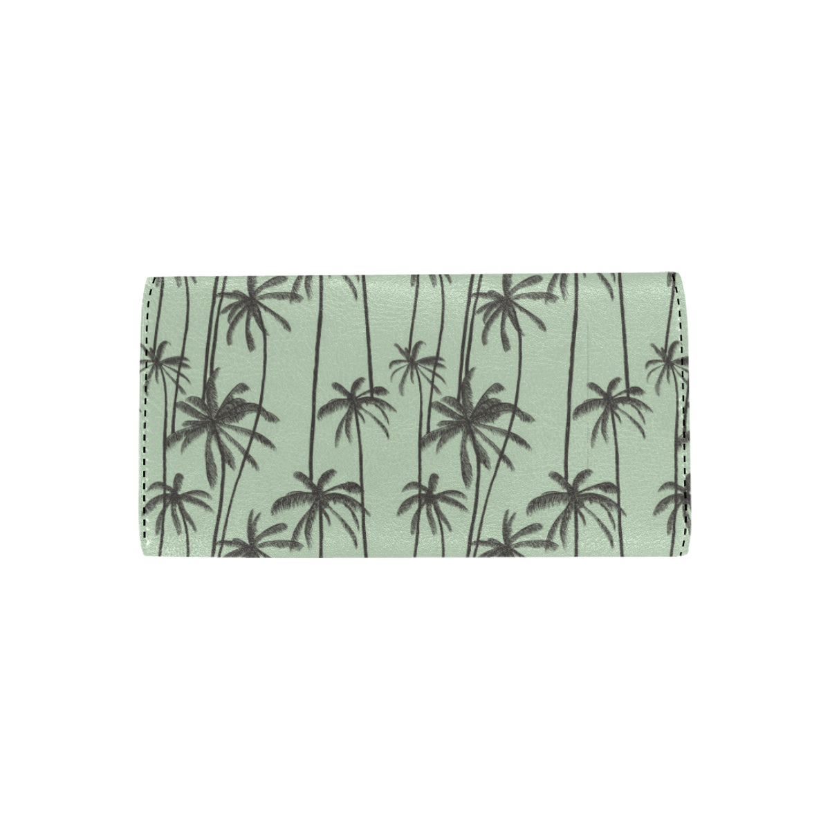 Palm Tree Pattern Print Design A04 Women's Trifold Wallet