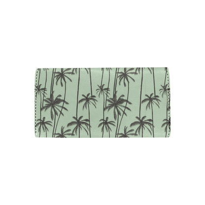 Palm Tree Pattern Print Design A04 Women's Trifold Wallet