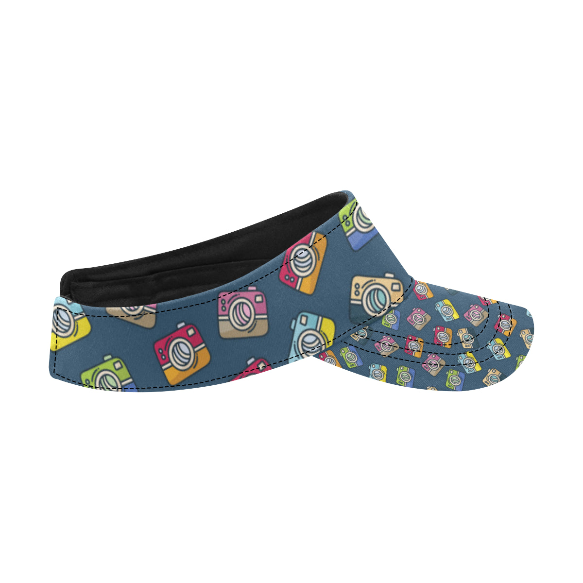Camera Pattern Print Design 03 Unisex Sun Visor