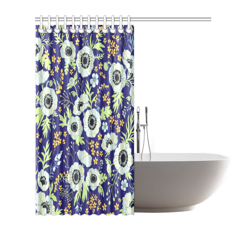 Anemone Pattern Print Design AM06 Shower Curtain