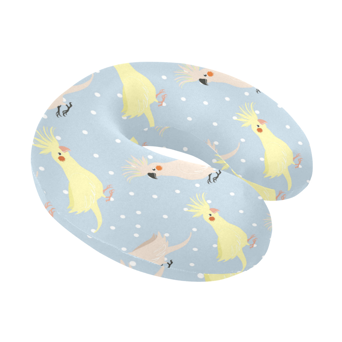 Cockatiel Pattern Print Design 03 U-Shaped Travel Neck Pillow
