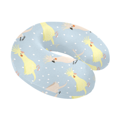 Cockatiel Pattern Print Design 03 U-Shaped Travel Neck Pillow