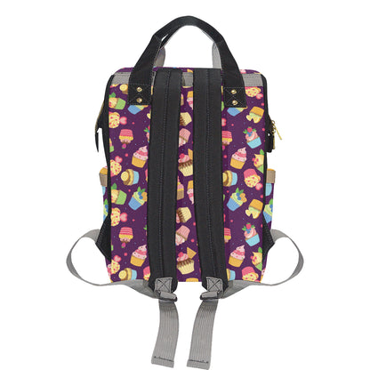 Cupcake Pattern Print Design 05 Diaper Bag Backpack