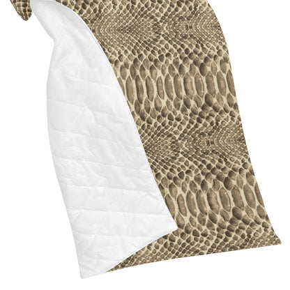 Python Pattern Print Design A02 Premium Quilt