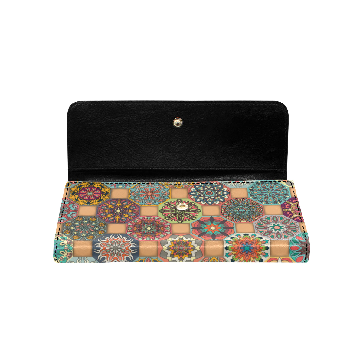 Boho Pattern Print Design 07 Women's Trifold Wallet