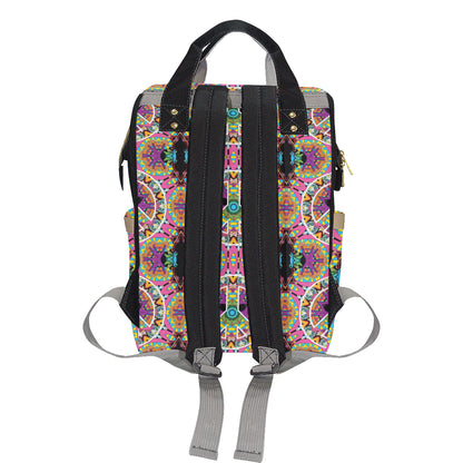 Peace Sign Pattern Print Design A03 Diaper Bag Backpack