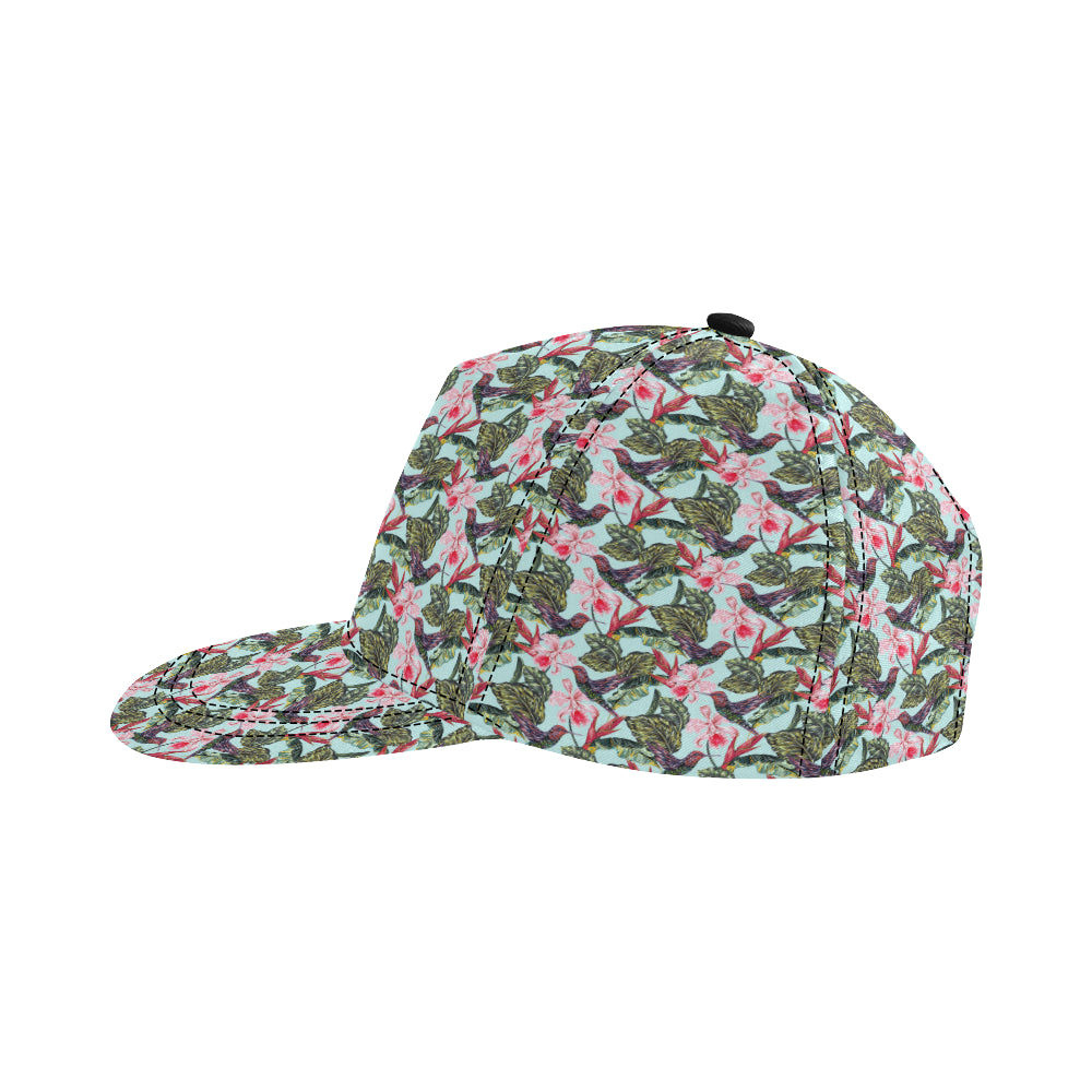 Hummingbird Cute Themed Print Snapback Cap