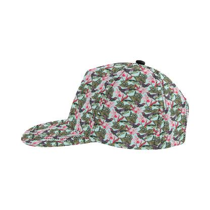 Hummingbird Cute Themed Print Snapback Cap