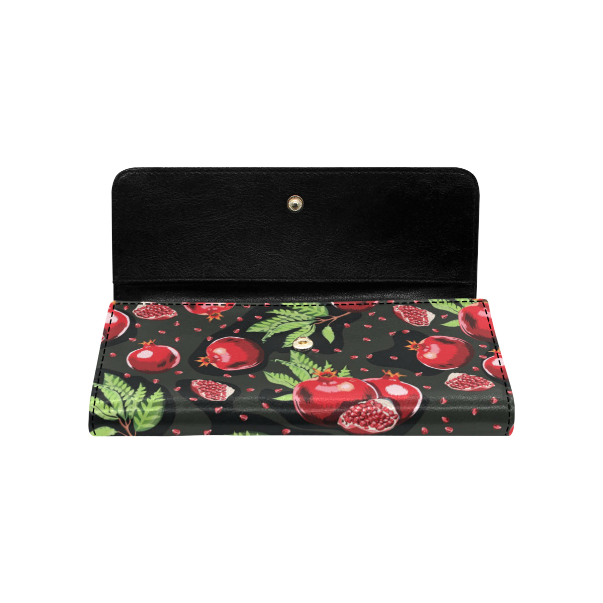 Pomegranate Pattern Print Design PG06 Women's Trifold Wallet