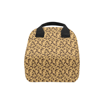 Wine Grape Design Print Insulated Lunch Bag