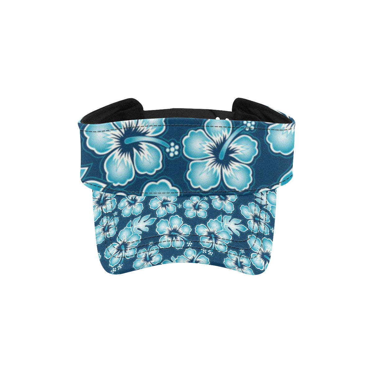 Blue Hibiscus Pattern Print Design HB011 Unisex Sun Visor