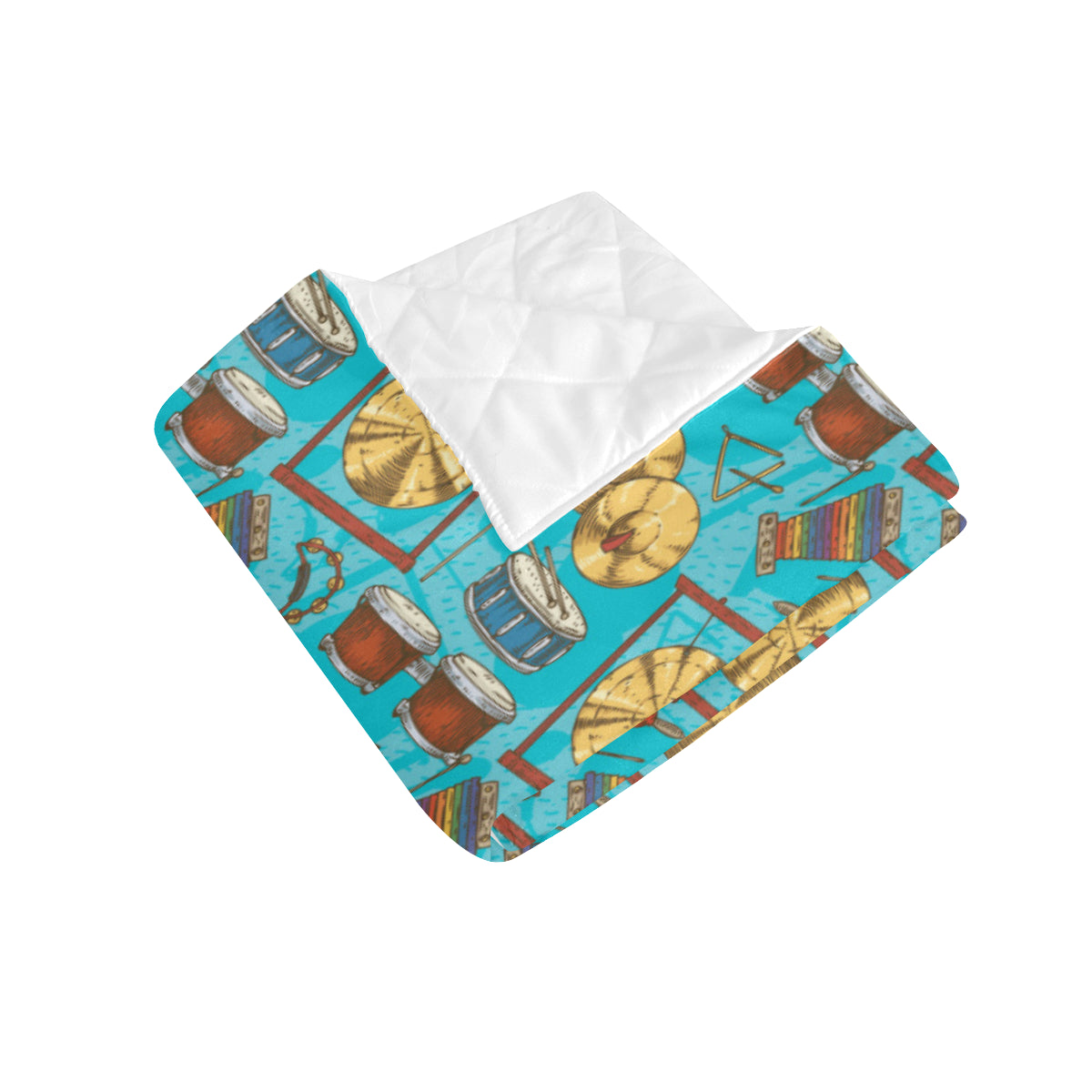 Percussion Pattern Print Design 03 Premium Quilt