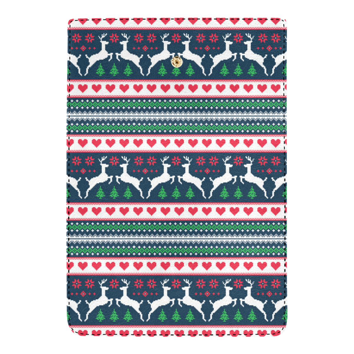 Reindeer Pattern Print Design 03 Women's Trifold Wallet