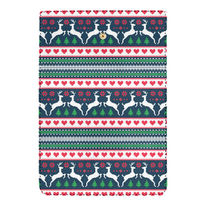 Reindeer Pattern Print Design 03 Women's Trifold Wallet