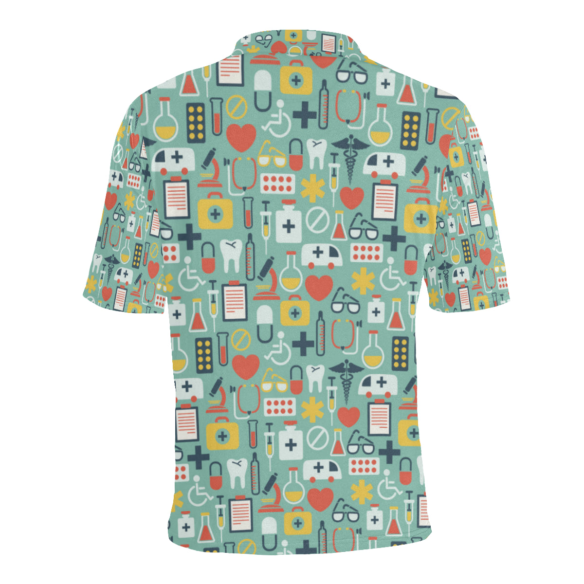 Medical Pattern Print Design 02 Men Polo Shirt