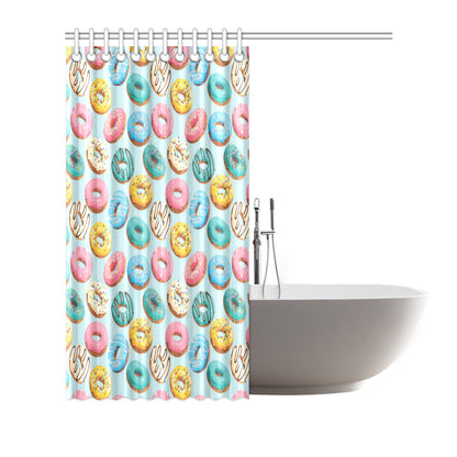 Donut Pattern Print Design DN05 Shower Curtain