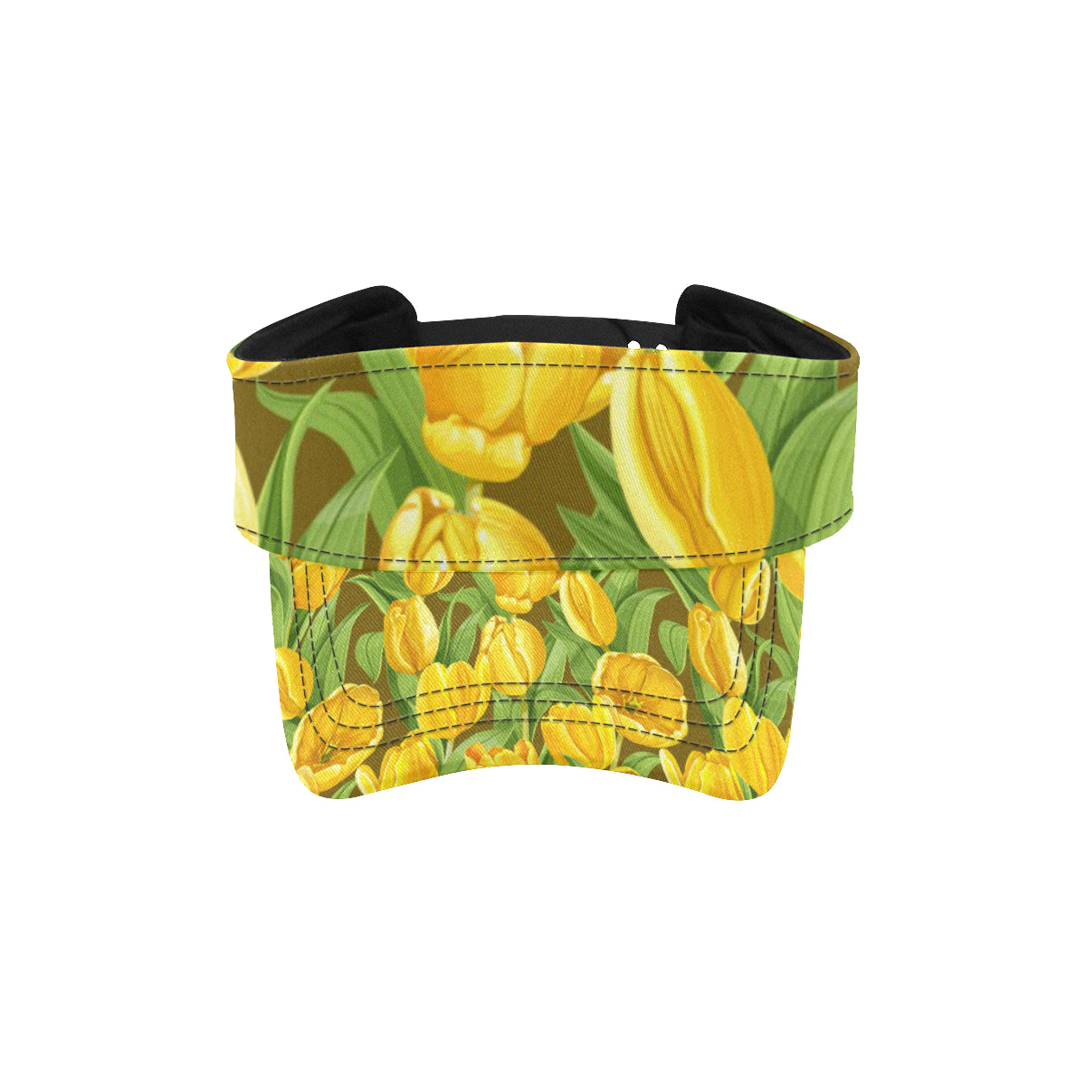 Tulip Yellow Pattern Print Design TP010 Unisex Sun Visor