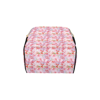 Amaryllis Pattern Print Design 02 Diaper Bag Backpack