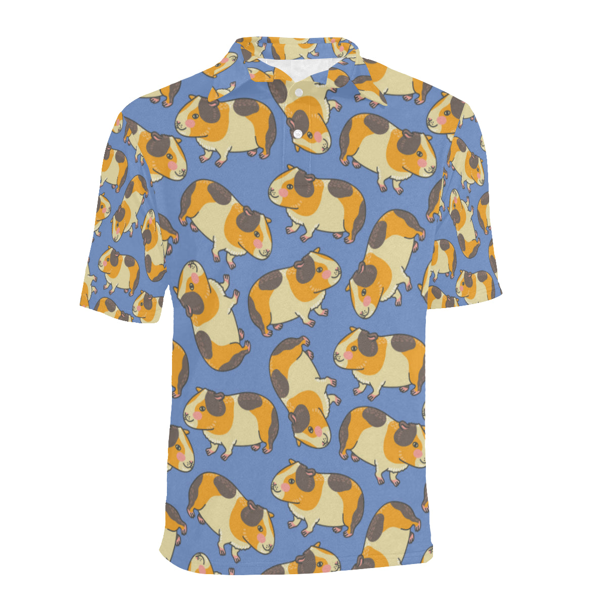 Guinea Pig Pattern Print Design 01 Men Polo Shirt