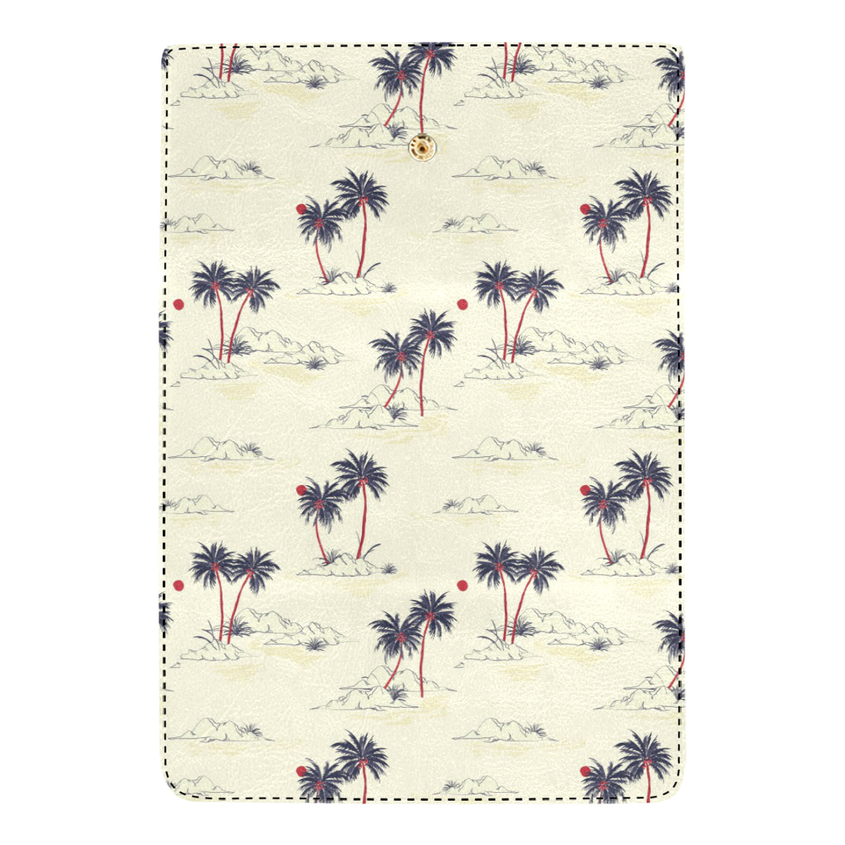 Palm Tree Pattern Print Design PT08 Women's Trifold Wallet