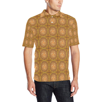 Celtic Pattern Print Design 01 Men Polo Shirt