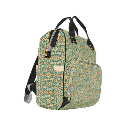 Cross Pattern Print Design 01 Diaper Bag Backpack