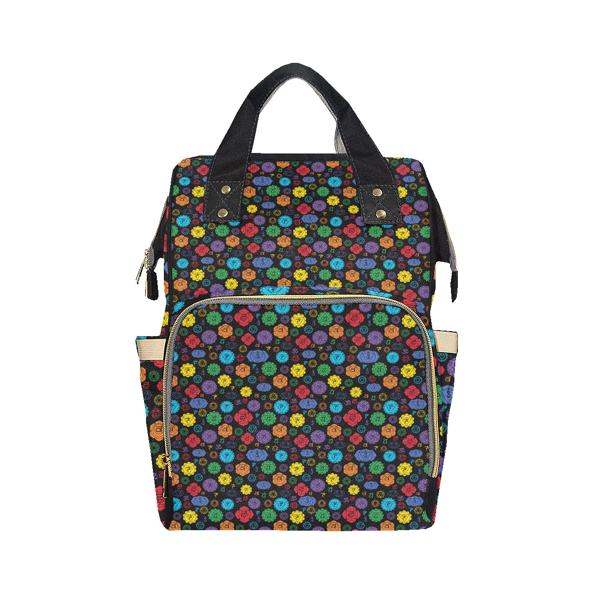 Chakra Pattern Print Design 01 Diaper Bag Backpack