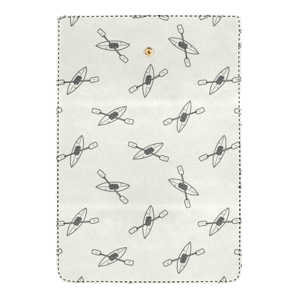 Kayak Pattern Print Design 01 Women's Trifold Wallet