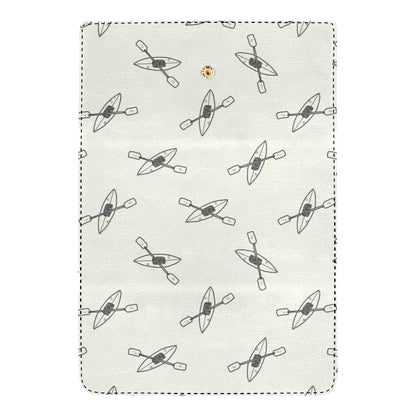 Kayak Pattern Print Design 01 Women's Trifold Wallet