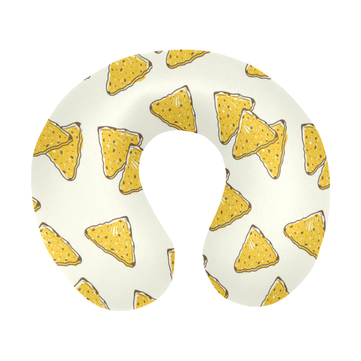 Nachos Pattern Print Design A01 U-Shaped Travel Neck Pillow
