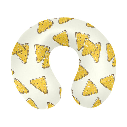 Nachos Pattern Print Design A01 U-Shaped Travel Neck Pillow