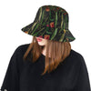Tulip Embroidered Pattern Print Design TP01 Unisex Bucket Hat