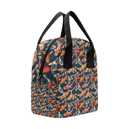 Koi Carp Cute Design Themed Print Insulated Lunch Bag