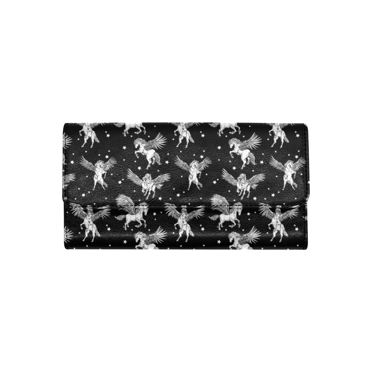 Pegasus Pattern Print Design 01 Women's Trifold Wallet