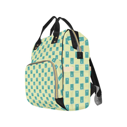 Bible Pattern Print Design 04 Diaper Bag Backpack
