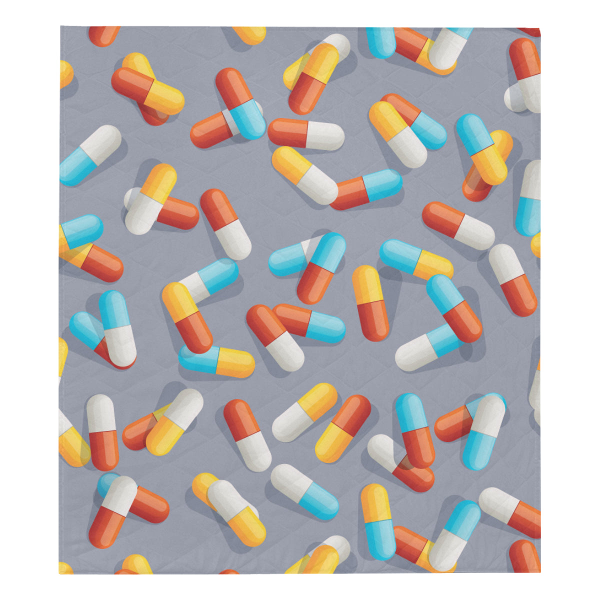 Pill Pattern Print Design A01 Premium Quilt