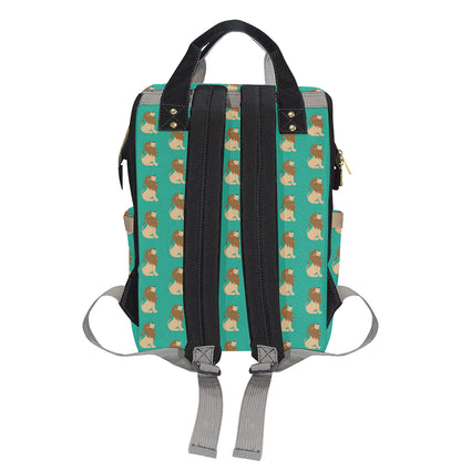 Lion Pattern Print Design 02 Diaper Bag Backpack