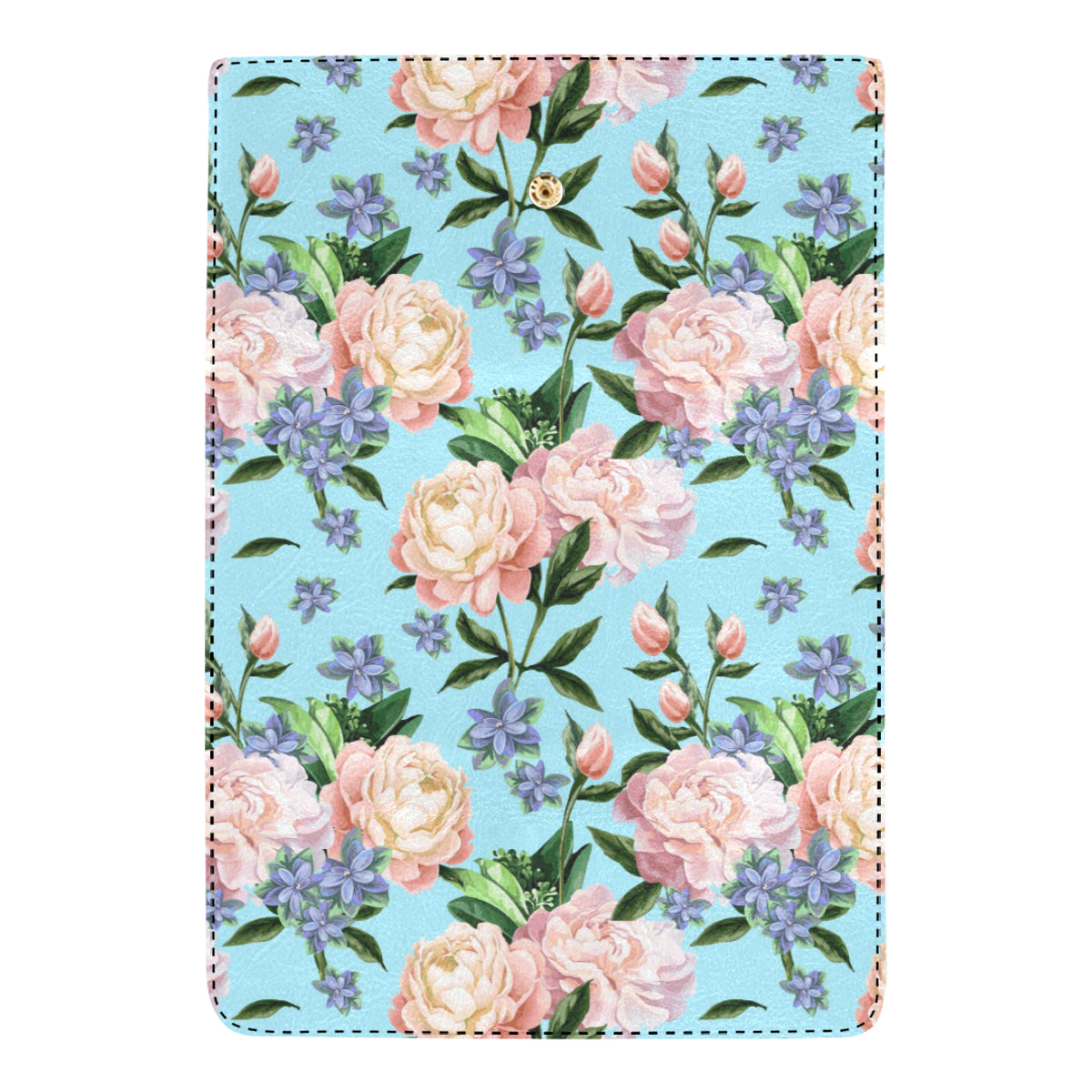 Peony Pattern Print Design PE02 Women's Trifold Wallet