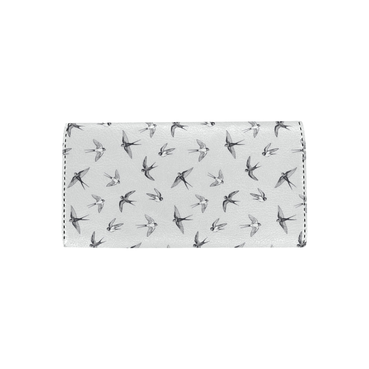 Swallow Bird Pattern Print Design 04 Women's Trifold Wallet