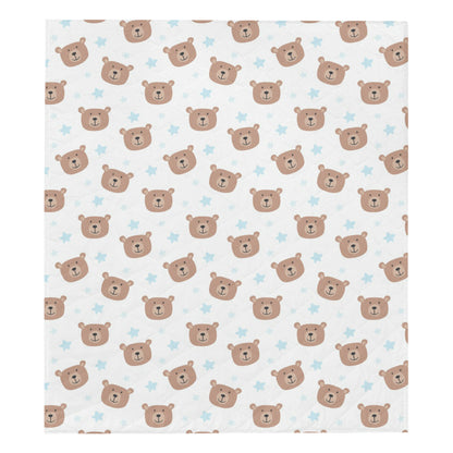Bear Pattern Print Design BE02 Premium Quilt