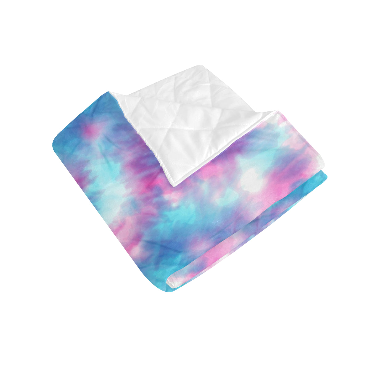 Tie Dye Blue Pink Premium Quilt