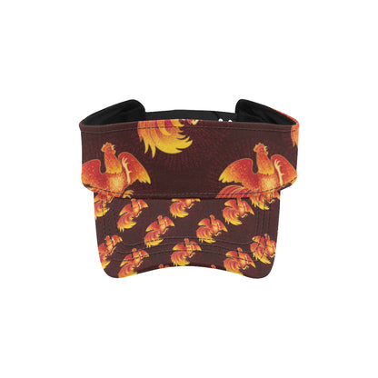 Rooster Pattern Print Design A04 Unisex Sun Visor