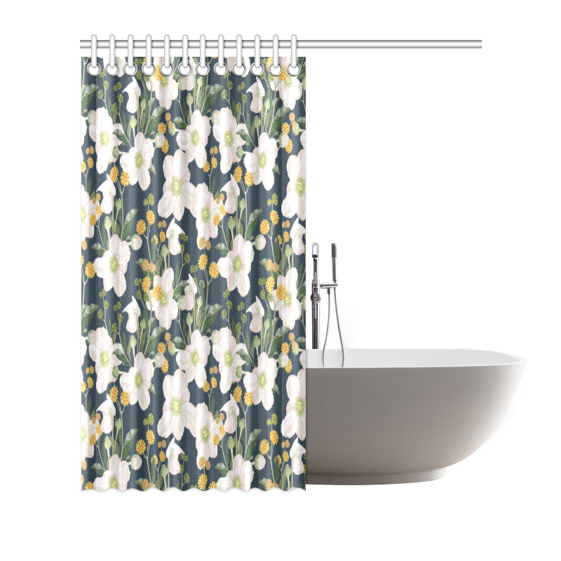 Anemone Pattern Print Design AM04 Shower Curtain