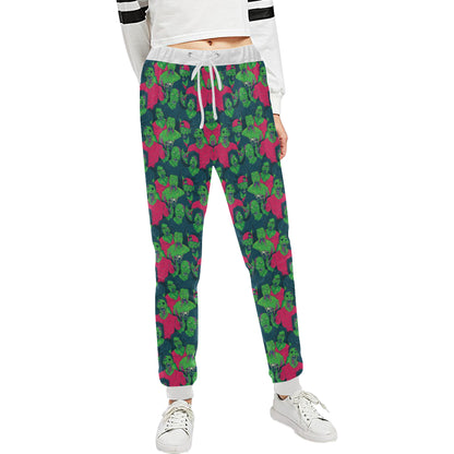 Zombie Themed Design Pattern Print Unisex Sweatpants