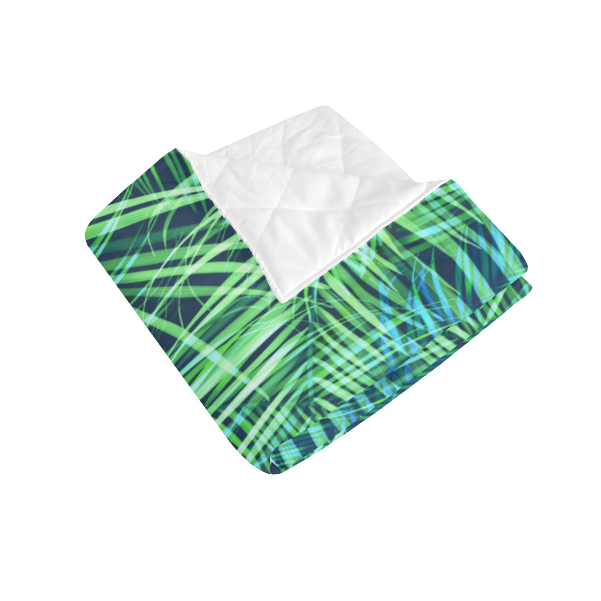 Palm Leaves Pattern Print Design PL02 Premium Quilt